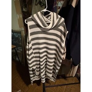 Concepts New York 2X Cowl Neck Sleeveless Knit Sweater Tank Top Plus Size